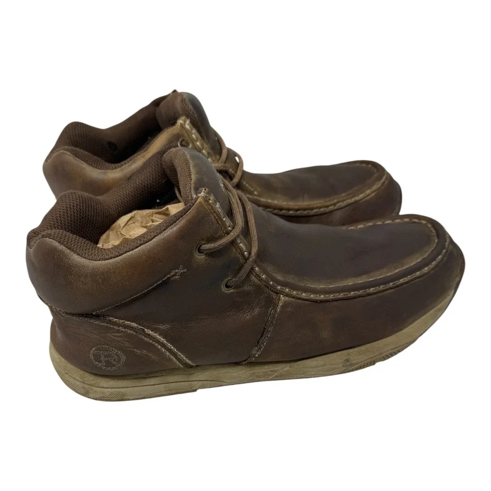 🔥Roper Mens 🤑 distressed Leather Chukka Driving Mocs Western Casual Shoes‎ 12